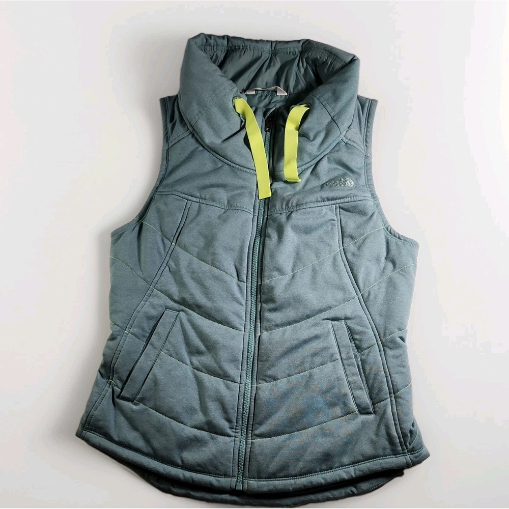 The North Face Down Puffer Vest Women's Small Teal or Lt Blue - New Condition